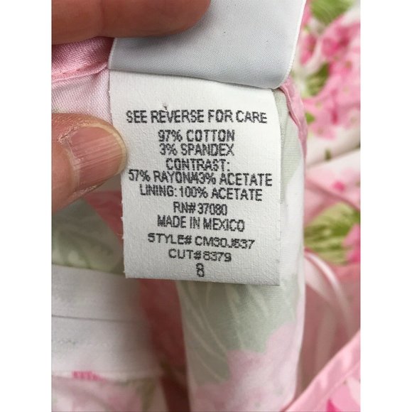 Georgio Fiorline sz 8 Flora Print Dress Spaghetti Strap - Picture 3 of 10